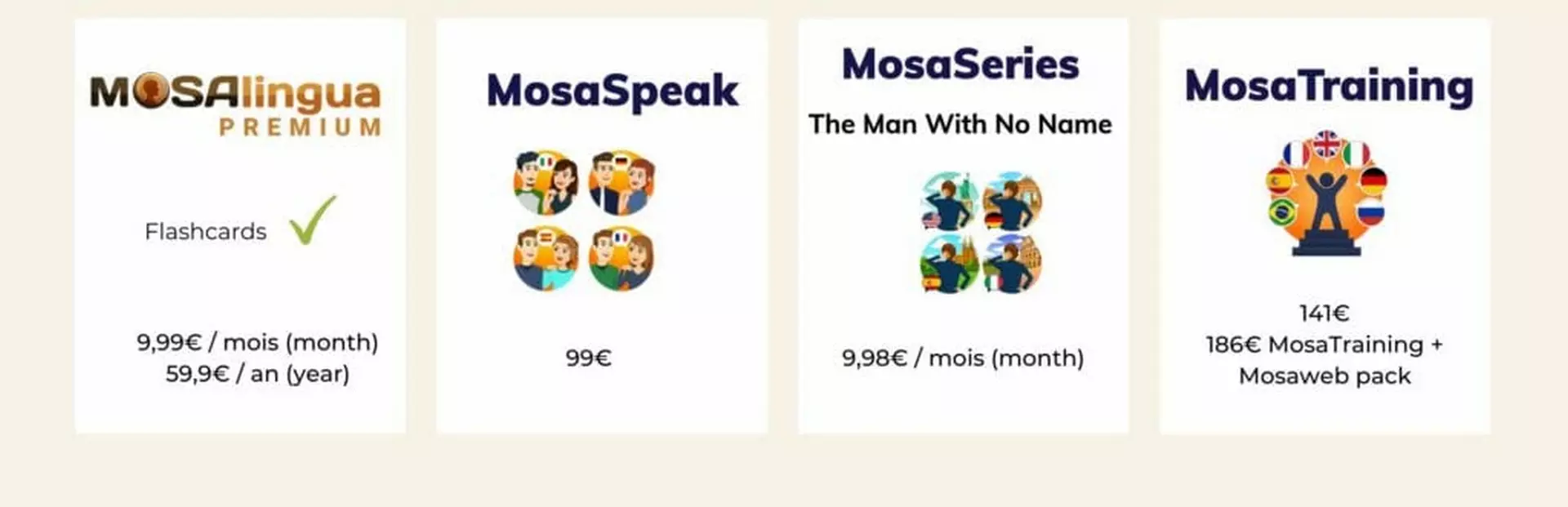 یادگیری زبان با MosaLingua