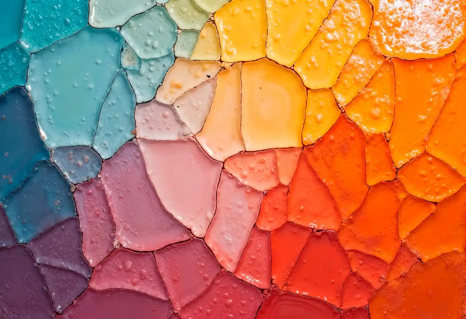 جدول رنگ های اصلی و بنیادین